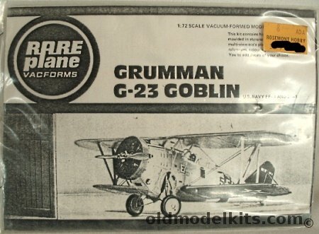 Rareplane 1/72 Grumman G-23 Goblin / FF-1 US Navy / SF-1 - Bagged plastic model kit